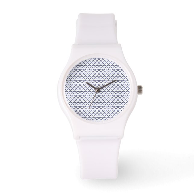 Reloj De Pulsera Gemstone Sapphire Blue Heart (Anverso)