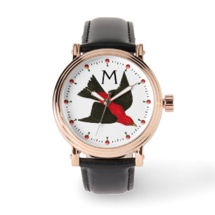 RELOJ DE PULSERA GEMSTONES DE AVES ROJAS MONOGRAM