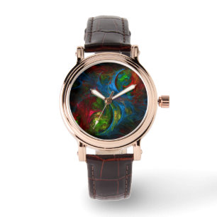 Reloj De Pulsera Génesis Arte abstracto azul