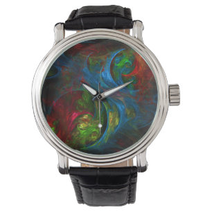 Reloj De Pulsera Génesis Arte abstracto azul