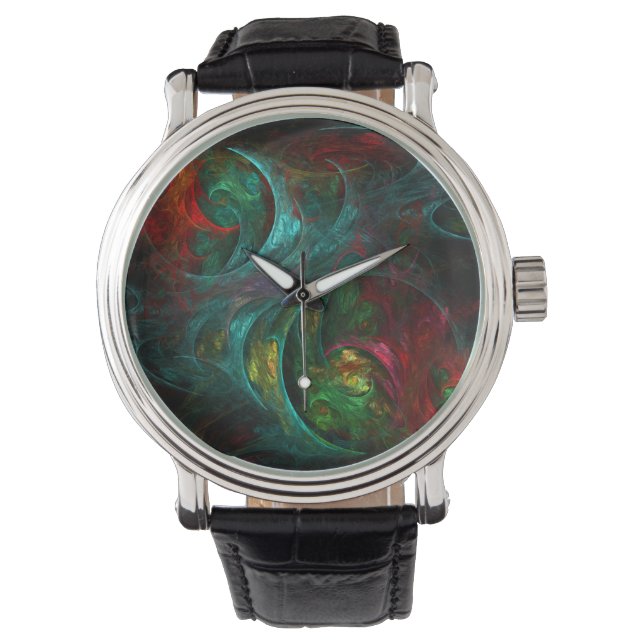 Reloj De Pulsera Génesis Nova Resumen Arte (Anverso)