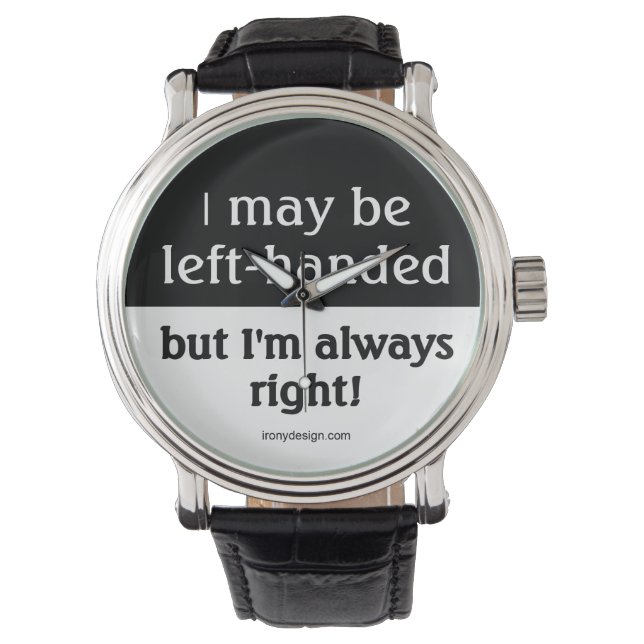 Reloj De Pulsera Gente zurda (Anverso)