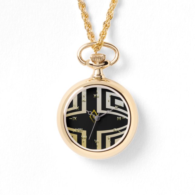 Reloj De Pulsera Geo negro y oro (Anverso)
