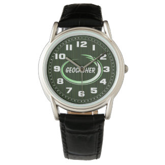 Reloj De Pulsera Geocacher Green Splash