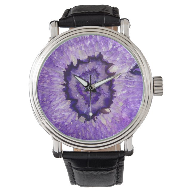 Reloj De Pulsera Geode de Ageo Púrpura Caída (Anverso)