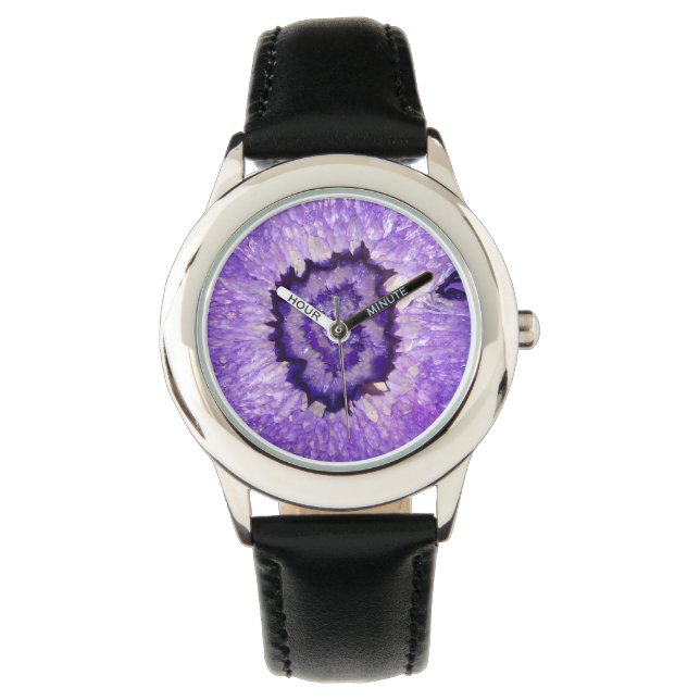 Reloj De Pulsera Geode de Ageo Púrpura Caída (Anverso)