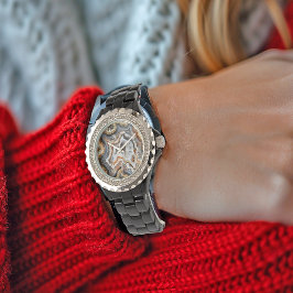 Reloj De Pulsera Geode White Crystals Quartz Bonito