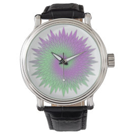 Reloj De Pulsera Geometric Purple and Green
