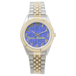 Reloj De Pulsera Geométrico azul