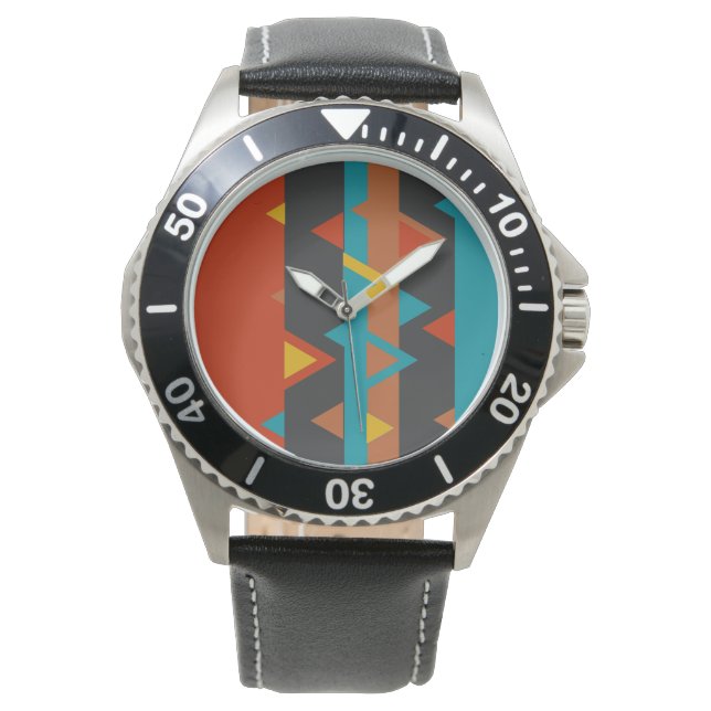 Reloj De Pulsera Geométrico del suroeste (Anverso)