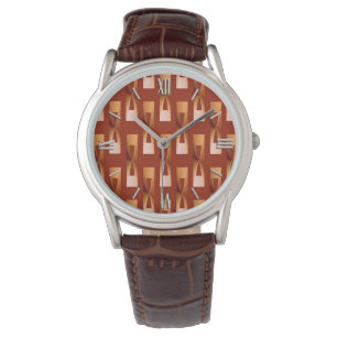 Reloj De Pulsera Geométrico metálico Art Deco - Cobre y óxido