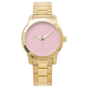Reloj De Pulsera Geométrico Rosa