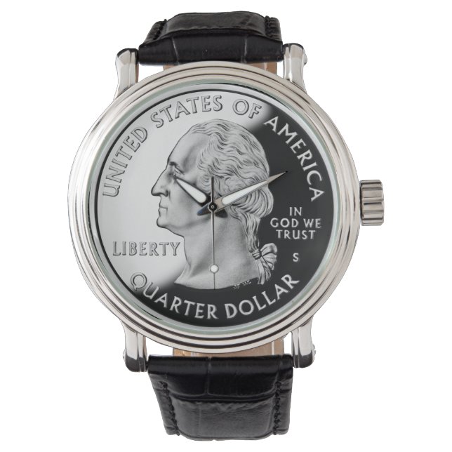 Reloj De Pulsera George Washington - Barrio Estadounidense - En Dio (Anverso)