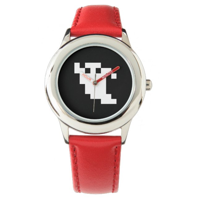 Reloj De Pulsera Ghost de 8 bits de píxeles (Anverso)