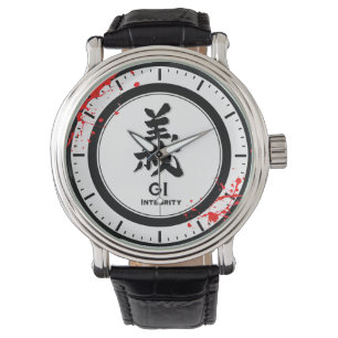 Reloj De Pulsera GI Integrity bushido virtud samurai kanji
