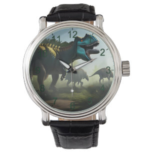 Reloj De Pulsera Giganotosaurus Dinosaurios Prowling, Mens Watch