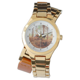 Reloj De Pulsera Gigante suave - Traslado de caballos en bosque