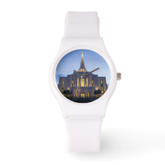 Reloj De Pulsera Gilbert Arizona LDS Temple White Silicon Watch