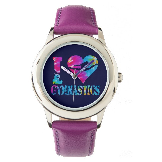 Reloj De Pulsera Gimnasia Dance Cheer Watch Purpurina Personalizado (Anverso)