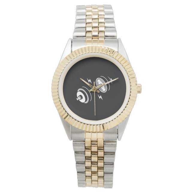 Reloj De Pulsera Gimnasio Doble negrita Watch - Motivación para la  (Anverso)