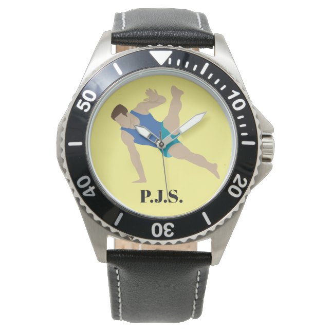 Reloj De Pulsera Gimnasta masculino (Anverso)