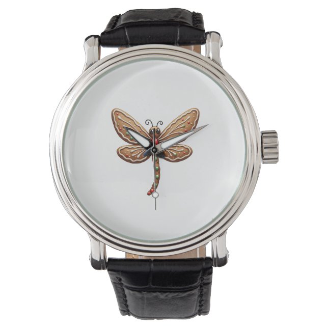 Reloj De Pulsera Gingbread Dragonfly (Anverso)