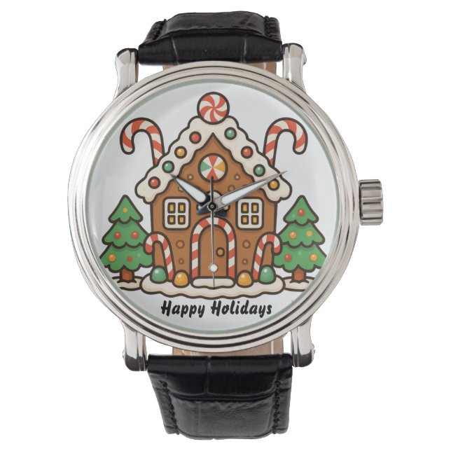 Reloj De Pulsera Gingerbread House  (Anverso)