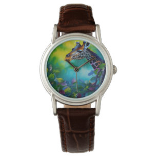 Reloj De Pulsera Girafa en los árboles II