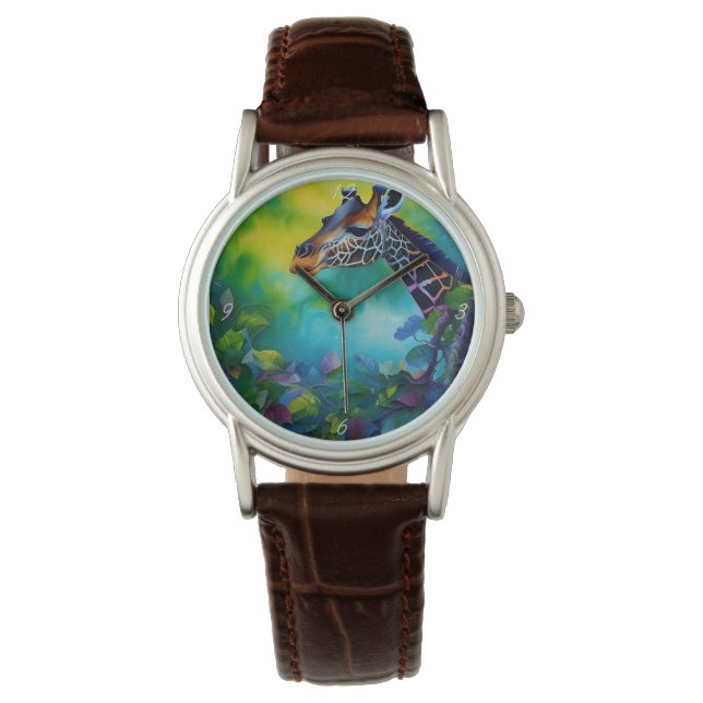 Reloj De Pulsera Girafa en los árboles II (Anverso)