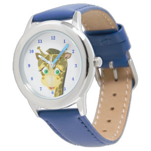 Reloj De Pulsera Giraffe de bebé lindo - Azul