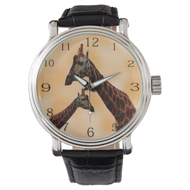 Reloj De Pulsera Giraffe doble problema, (Anverso)