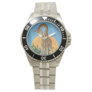 Reloj De Pulsera Giraffe Mama y Baby