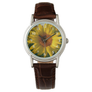 Reloj De Pulsera Girasol dorado