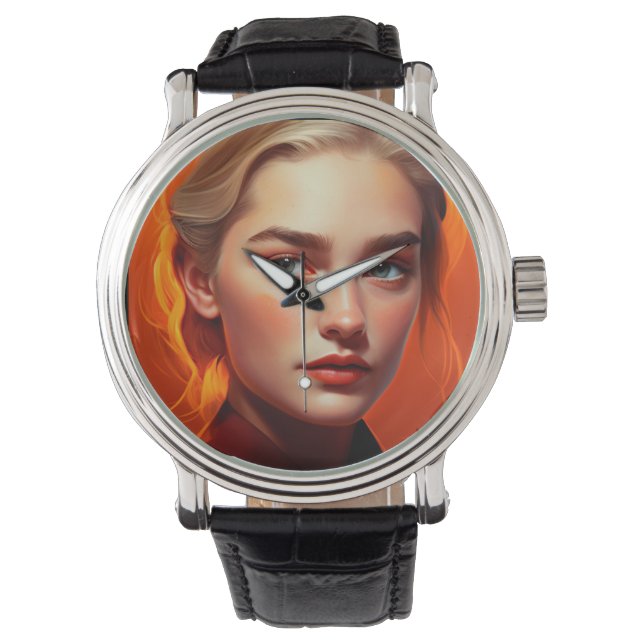 Reloj De Pulsera Girl with blue eyes (Anverso)