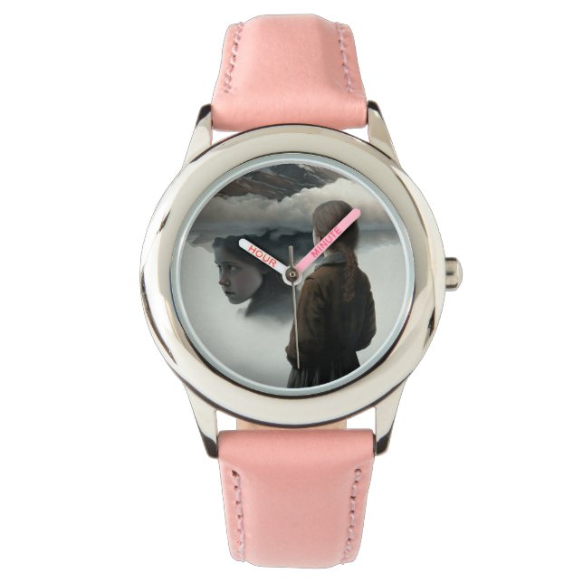 Reloj De Pulsera Girl with clouds (Anverso)