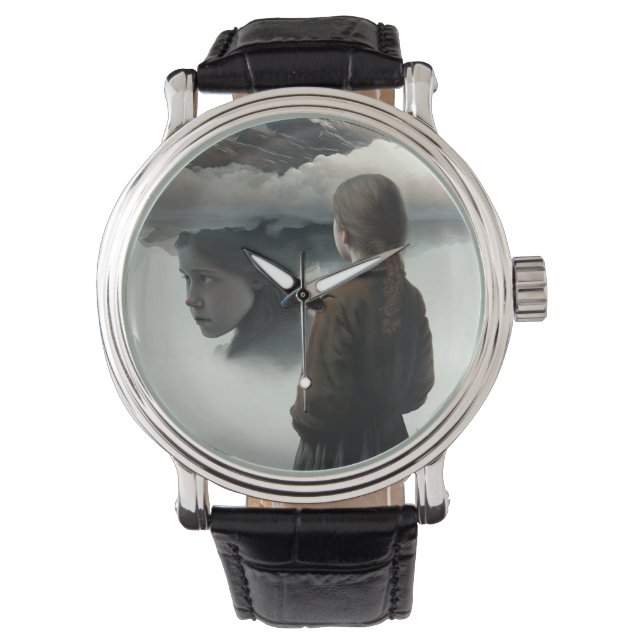 Reloj De Pulsera Girl with clouds (Anverso)