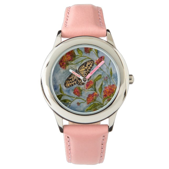 Reloj De Pulsera Girls Sweet Butterfly Kids Watch (Anverso)