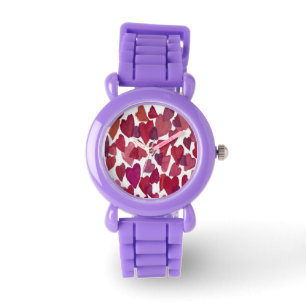 Reloj De Pulsera Girly Hearts Galore