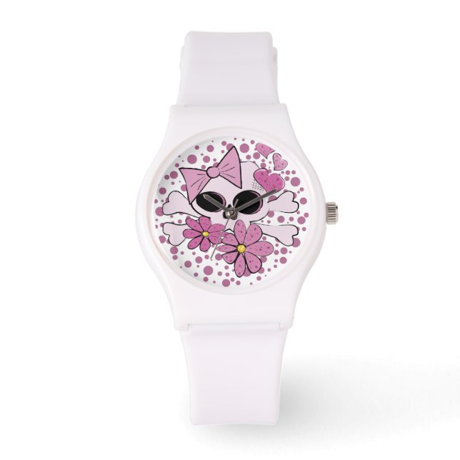 Reloj De Pulsera Girly Punk Skull (Anverso)