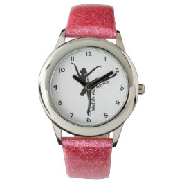 Reloj De Pulsera Girly Stylish WATCH ME DANCE Ballerina Silhouette