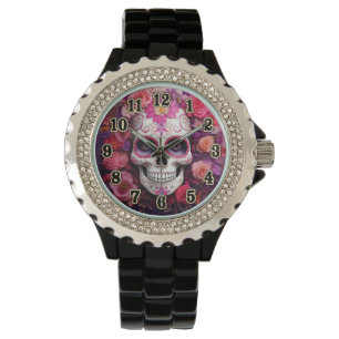 Reloj De Pulsera Girly Sugar Skull eWatch