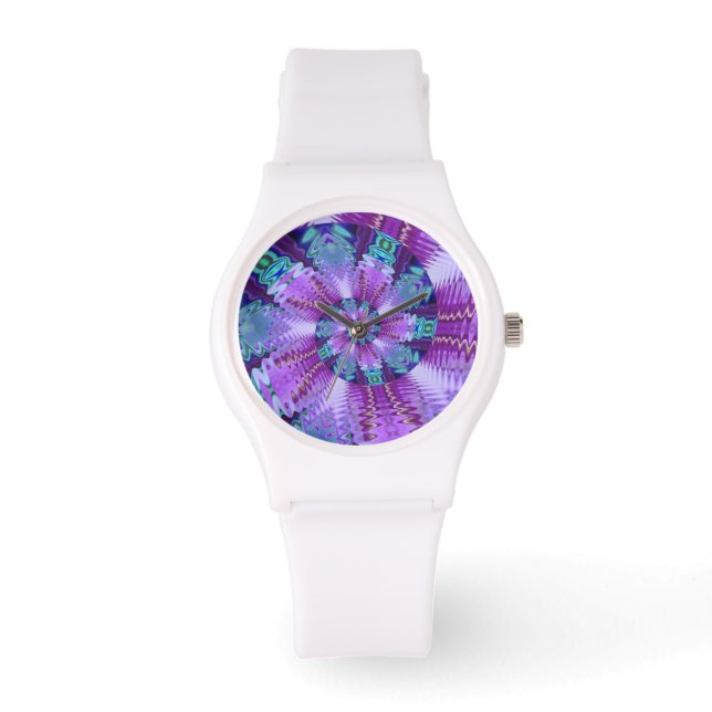 Reloj De Pulsera Giro magenta y mirada turquesa (Anverso)