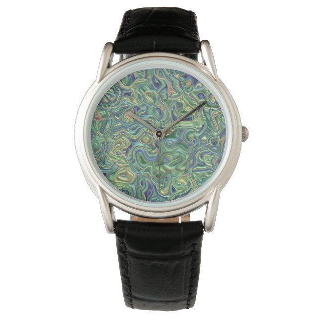 Reloj De Pulsera Giros Trippy Colorful 3D (Anverso)