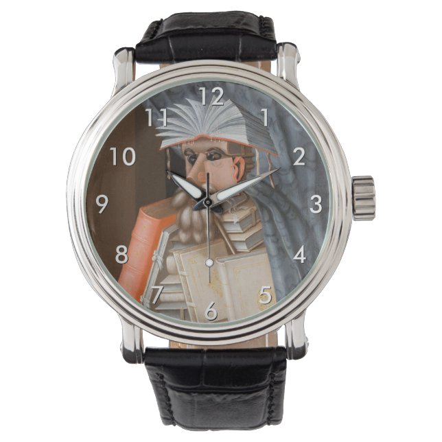 Reloj De Pulsera Giuseppe Arcimboldo - La bibliotecaria (Anverso)