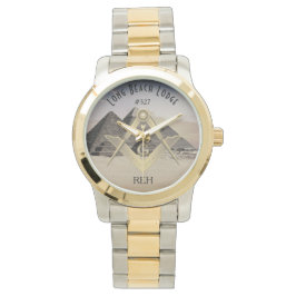 Reloj De Pulsera Giza Pyramids Masonic Monogramed Watch