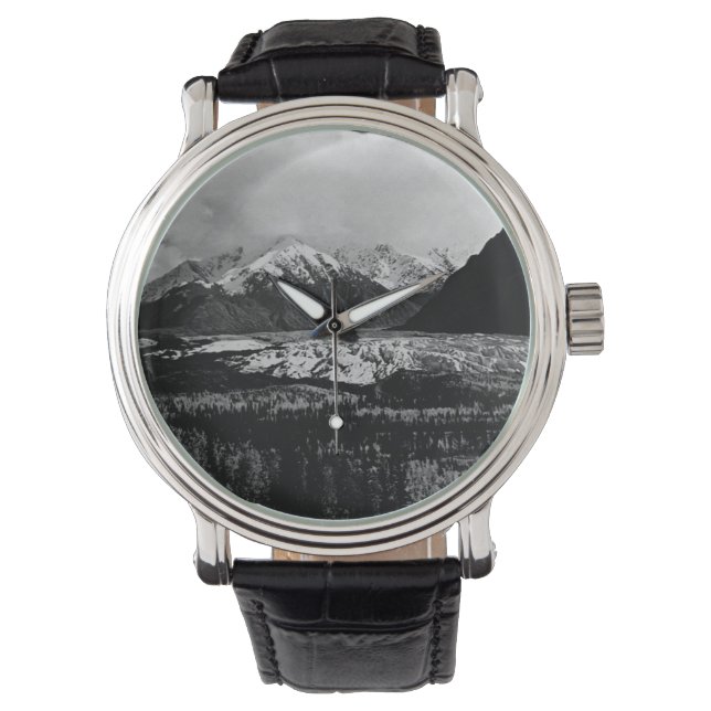 Reloj De Pulsera Glaciar Vintage USA Alaska Matanuska (Anverso)