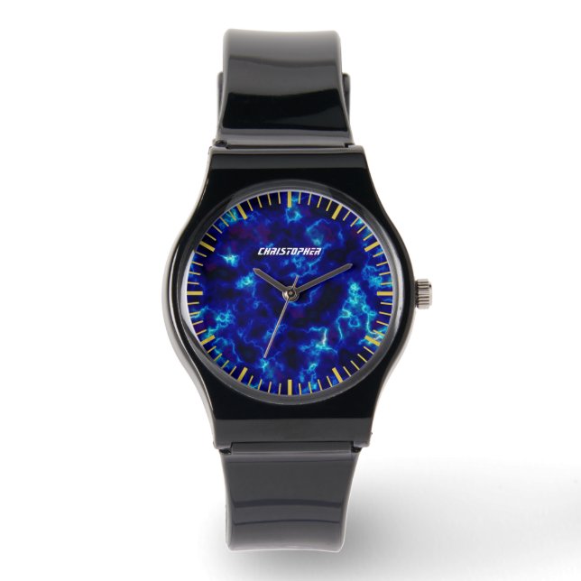 Reloj De Pulsera Glass manchado Misty Blue (Anverso)