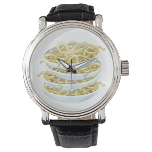 Reloj De Pulsera Glitch Alimentos simples fideos