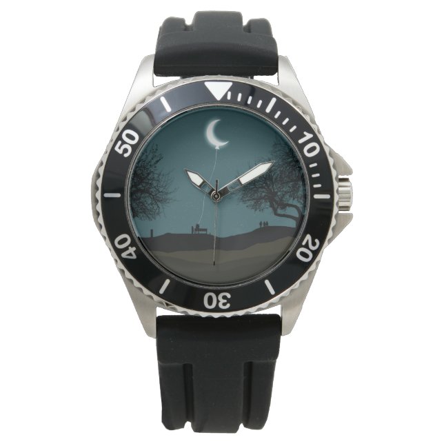 Reloj De Pulsera Globo lunar (Anverso)