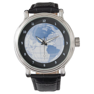 Reloj De Pulsera Globo terrestre del espacio ultraterrestre